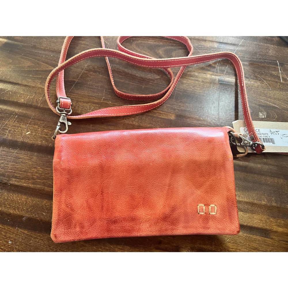 Flamingo Red Cadence Leather Crossbody - Women